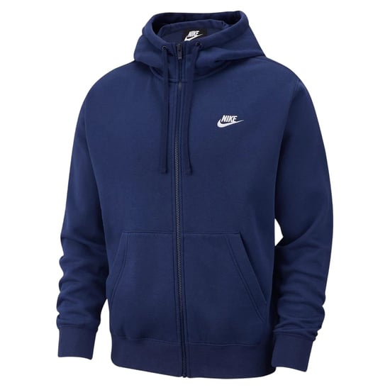 Nike Heren-sportkleding: Club-hoodie met doorlopende ritssluiting (Marine) - Image 2