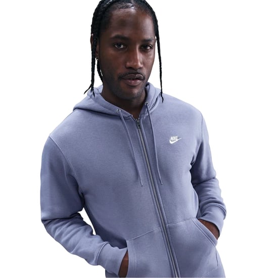 Nike Heren-sportkleding: Club-hoodie met doorlopende ritssluiting (Indigo) - Image 3