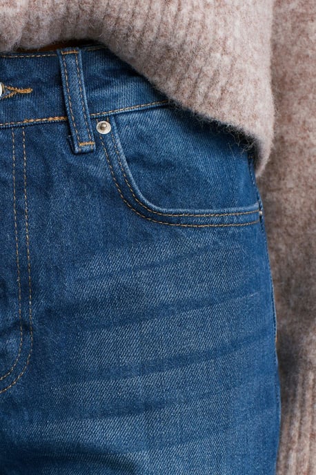 Mid-waist flare denim jeans - Image 4