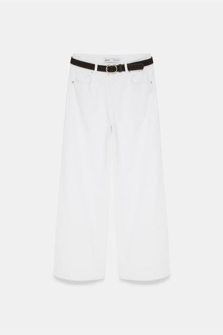 Hoge Taille Wijde Pijpen Katoenen Denim Jeans - Image 5