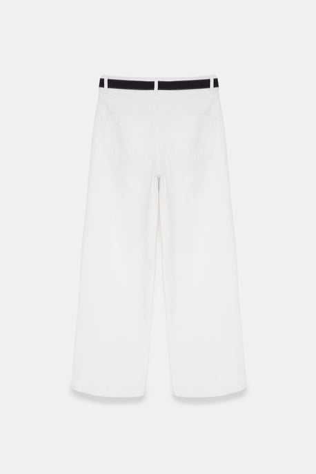 Hoge Taille Wijde Pijpen Katoenen Denim Jeans - Image 6