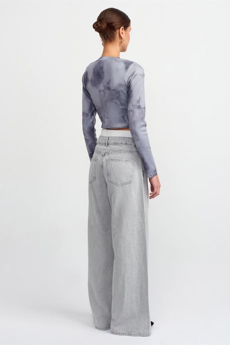 Hoog-Waisted Wijde Jeans van Katoen - Image 2