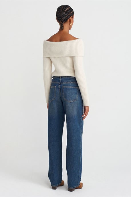 Hoge Taille Wijde Jeans - Image 2