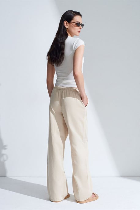 Mid-waist wijde denim jeans - Image 2