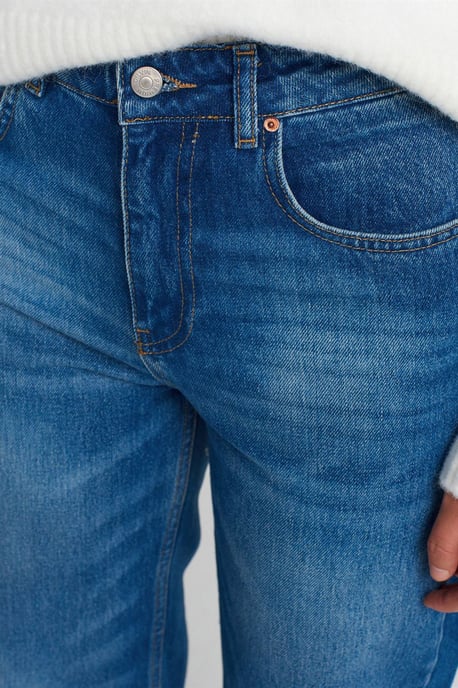 High-Waisted Recht Gesneden Katoenen Jeans - Image 4