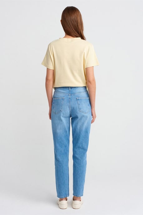Hoge taille Rechte pijp Moeder Jeans - Image 2