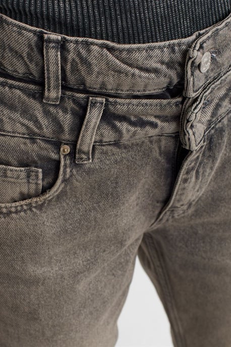 Hoge Taille Rechte Spijkerbroek van Katoen - Image 4
