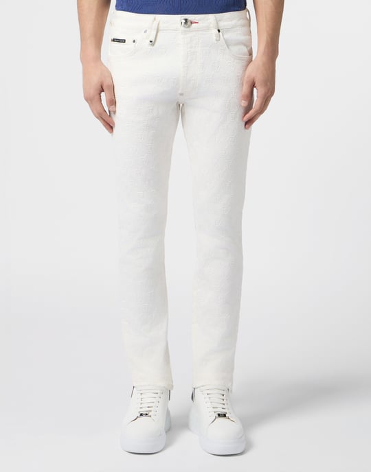 Super Straight Cut Jeans Embroidery Monogram - Image 2