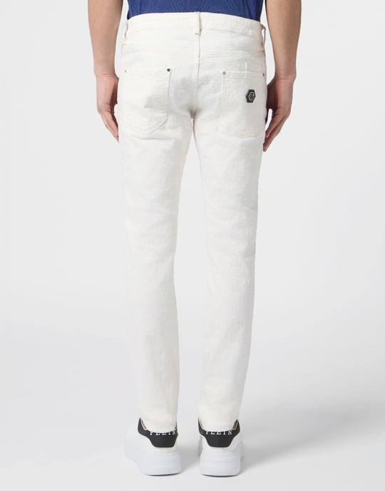 Super Straight Cut Jeans Embroidery Monogram - Image 5