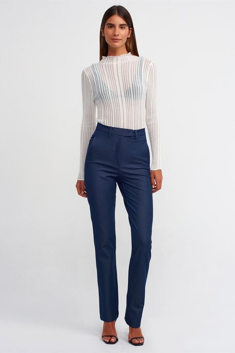 Slim Fit Ribbels Halflange Coltrui - Image 3