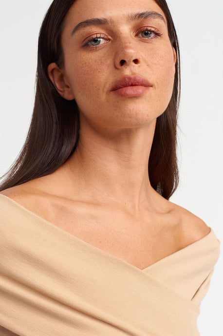 Dames Slanke Off-shoulder Tricot Jumpsuit - Image 4