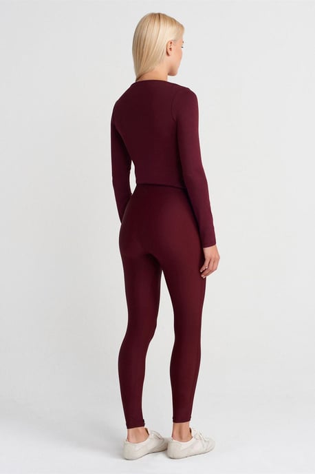High-Waisted Skinny Legging met Ritsdetails - Image 2