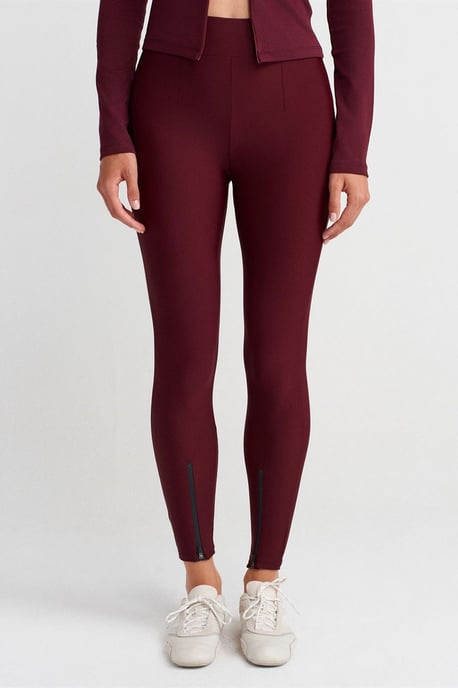 High-Waisted Skinny Legging met Ritsdetails - Image 4