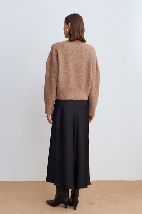 Dames V-hals Ribbels Breiselsweater - Image 3