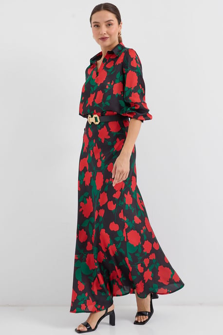 Lange Mouwen Bloemige Twee-delige Co-ord Set - Image 3