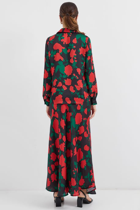 Lange Mouwen Bloemige Twee-delige Co-ord Set - Image 6