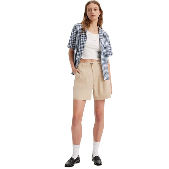 Levi's Dames Geplooide Shorts (Safari) - Image 3