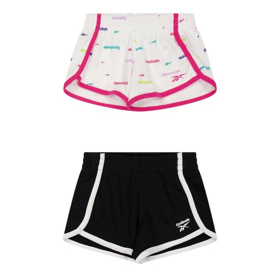 Reebok Jersey shorts voor meisjes (Set van 2) (Wit/zwart) - Image 1