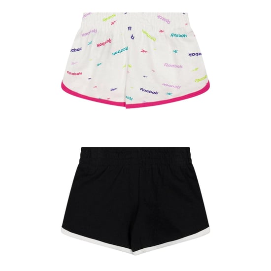 Reebok Jersey shorts voor meisjes (Set van 2) (Wit/zwart) - Image 2