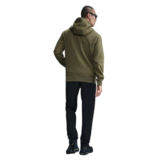 Nike Heren Club Fleece Pullover Hoodie (Olijf/wit) - Image 4