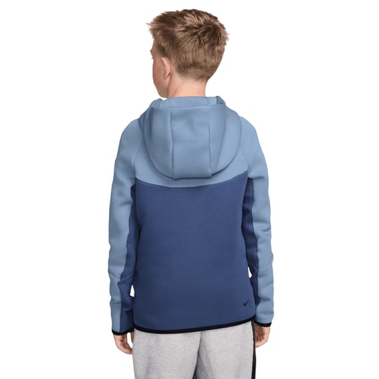 Nike Technische fleece-hoodie met doorlopende rits voor kinderen (Blauw) - Image 2