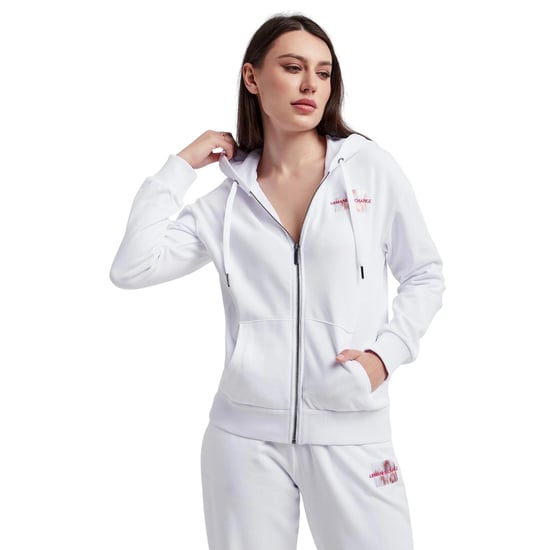 Armani Exchange Dames/Dames Full Zip Hoodie (Wit) - Image 1