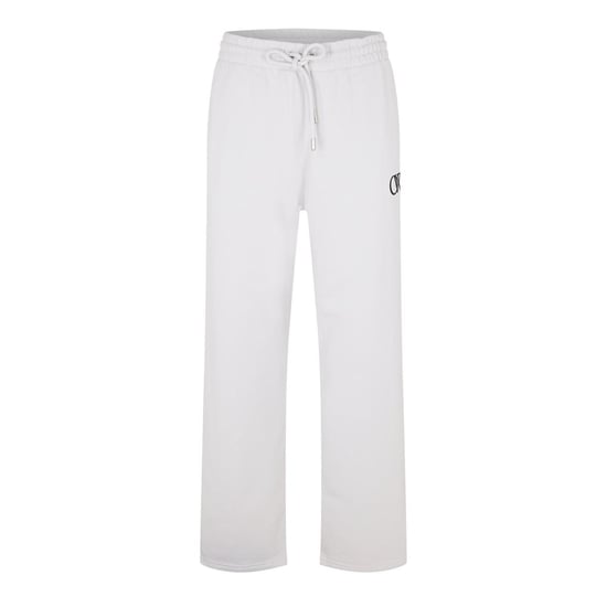 Off White Fleece Relaxed Fit Sweatbroek voor Volwassenen (Steen/Zwart) - Image 1