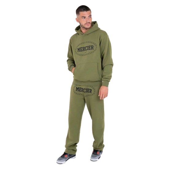 Mercier Heren Maison Regular Joggers (Kaki Groen) - Image 4