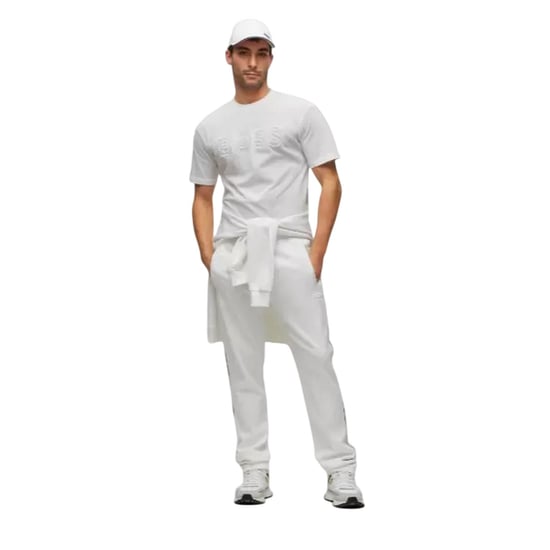 Boss Heren Joggingbroek met zijstreep (Wit) - Image 1