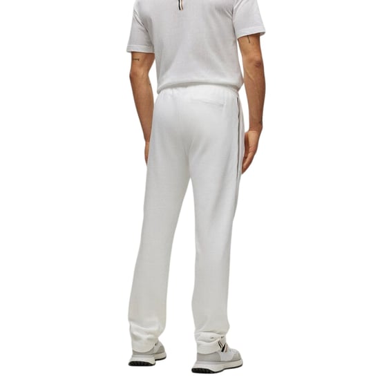 Boss Heren Joggingbroek met zijstreep (Wit) - Image 3