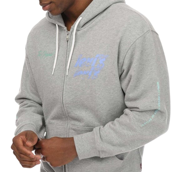 Levis Heren Grafische Full Zip Hoodie (Grijs) - Image 4
