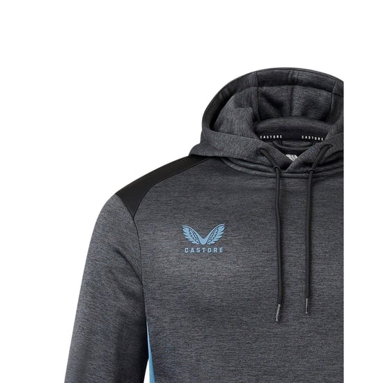 Castore Heren Rangers FC Hooded Hoodie (Zwarte mergel) - Image 3
