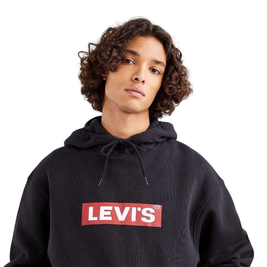 Levis Heren Grafische Relaxed Fit Hoodie (Zwart) - Image 4