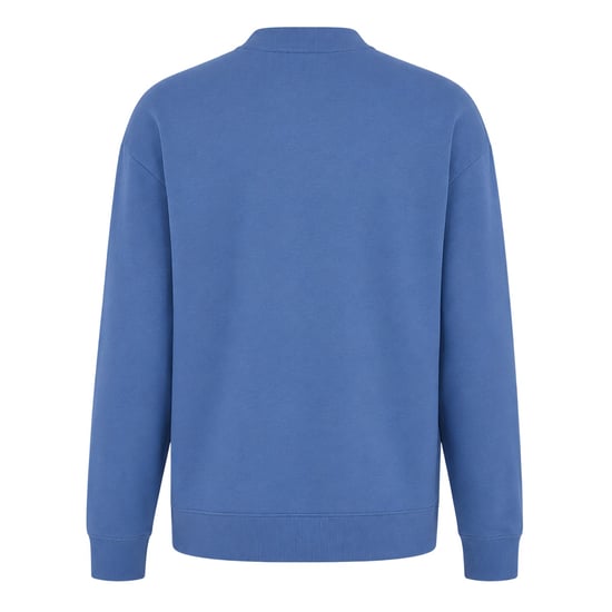 Hugo Heren Tonaal Logo Katoenen Jersey Relaxed Fit Casual Sweatshirt (Medium Blauw) - Image 2