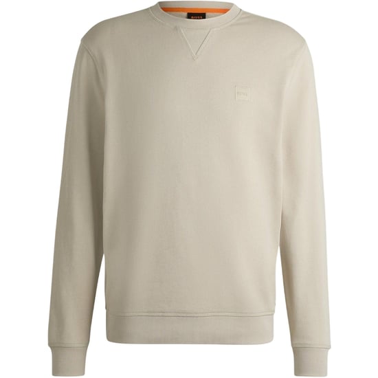 Boss Heren Westart Premium Katoenen Sweatshirt met Crew Hals (Licht Beige) - Image 1