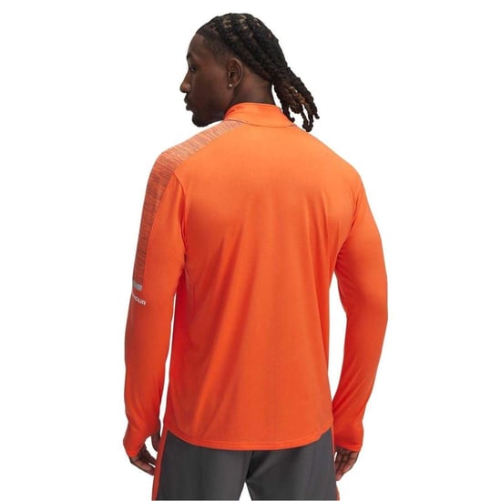 Under Armour Heren Technisch Hardloopshirt met Lange Mouwen (Oranje) - Image 2