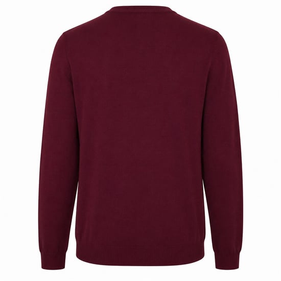 Boss Heren Crew Neck Regular Sweatshirt met lange mouwen (Donkerrood) - Image 2