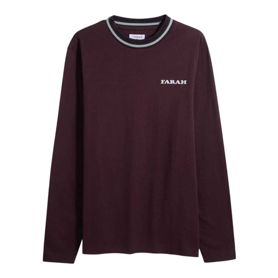 Farah Heren Colorado Ronde Hals Regular Sweatshirt (Rood) - Image 1