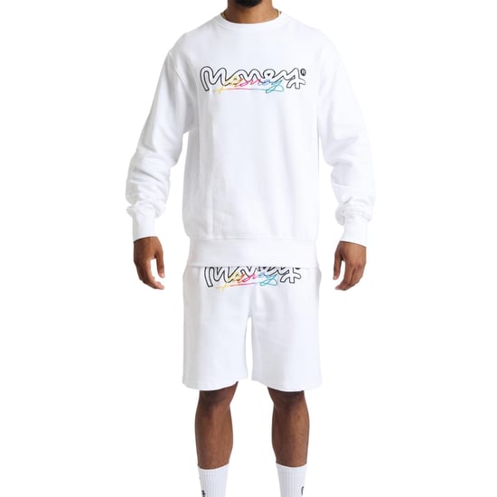 Money Heren Chop Vice Crew Hals Sweatshirt (Wit) - Image 1