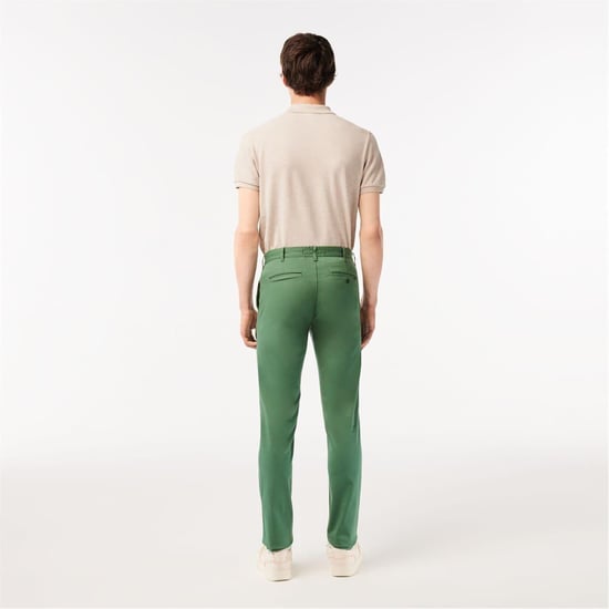 Lacoste Heren Biologisch Katoenen Slanke Chino (Groen) - Image 3