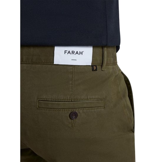 Farah Slanke chino voor heren van iepenhout (Olijfgroen) - Image 2