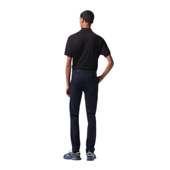 Lacoste Heren Biologisch Katoenen Slanke Chino (Marine) - Image 3