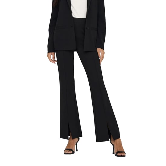 Only Dames/Dames Uitlopende Broek (Zwart) - Image 1
