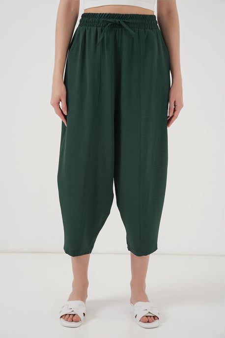 Gestructureerde Salwar Broek met Touwtjes Taille - Image 2