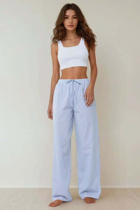 Gestreept Katoenen Pyjama Set - Image 3