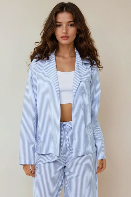 Gestreept Katoenen Pyjama Set - Image 4