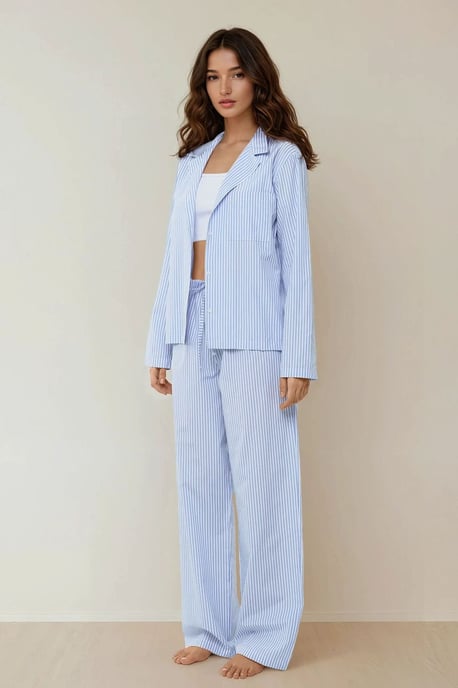 Gestreept Katoenen Pyjama Set - Image 5