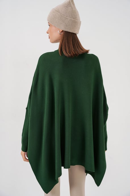 Oversized Halflange Col Lange Mouwen Gebreide Trui - Image 6