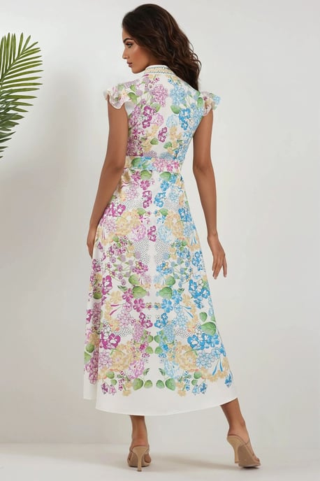 Bloemige Tippet Maxi Jurk - Image 4