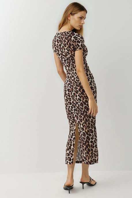 Leopardprint Aansluitend Maxidress - Image 4